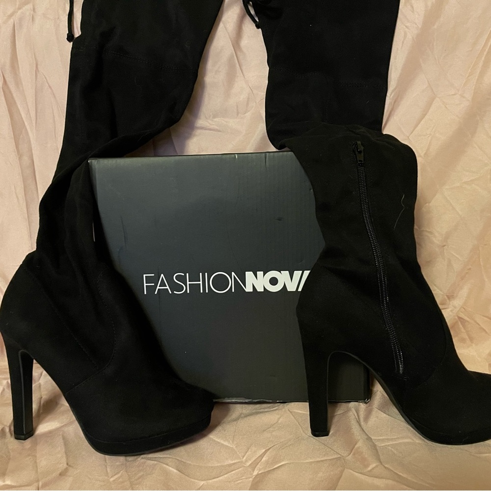 Black high boots